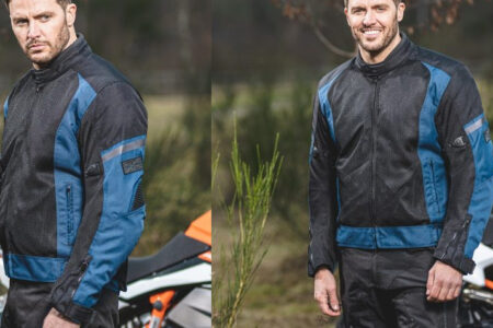 Blue Textile Motorcycle Jackets