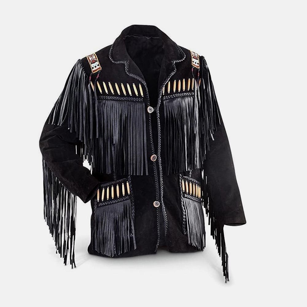 Cowboy Fringed Leather Jacket
