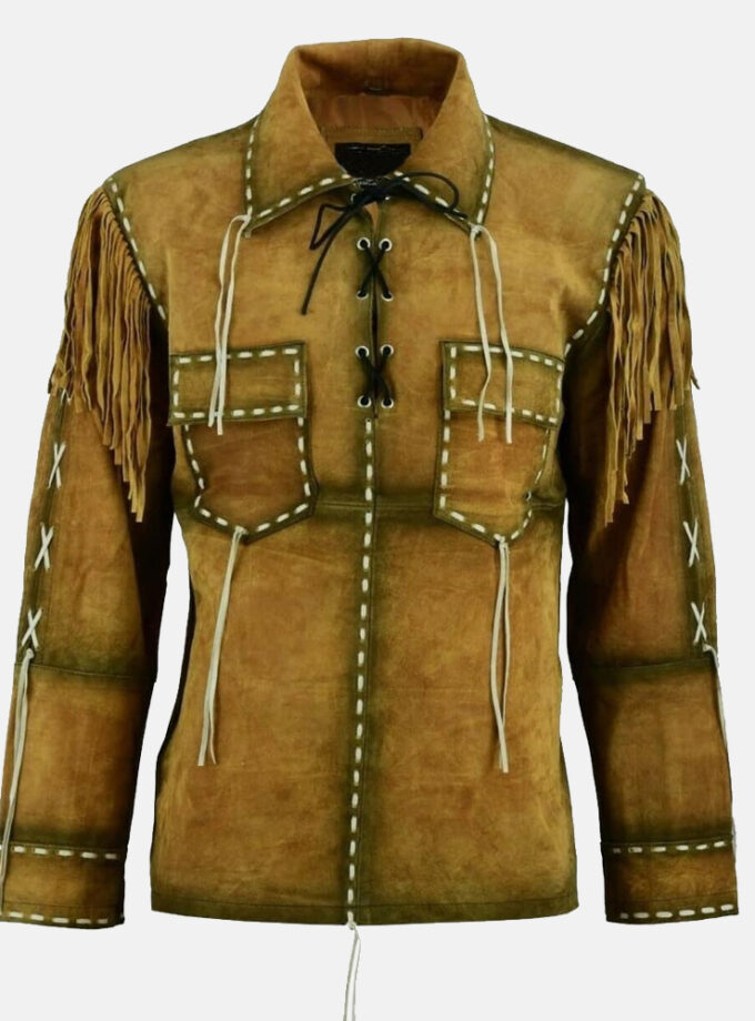 Cowboy Jacket with Fringed Beads