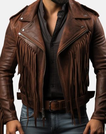 Western Style Cowboy Leather Jacket
